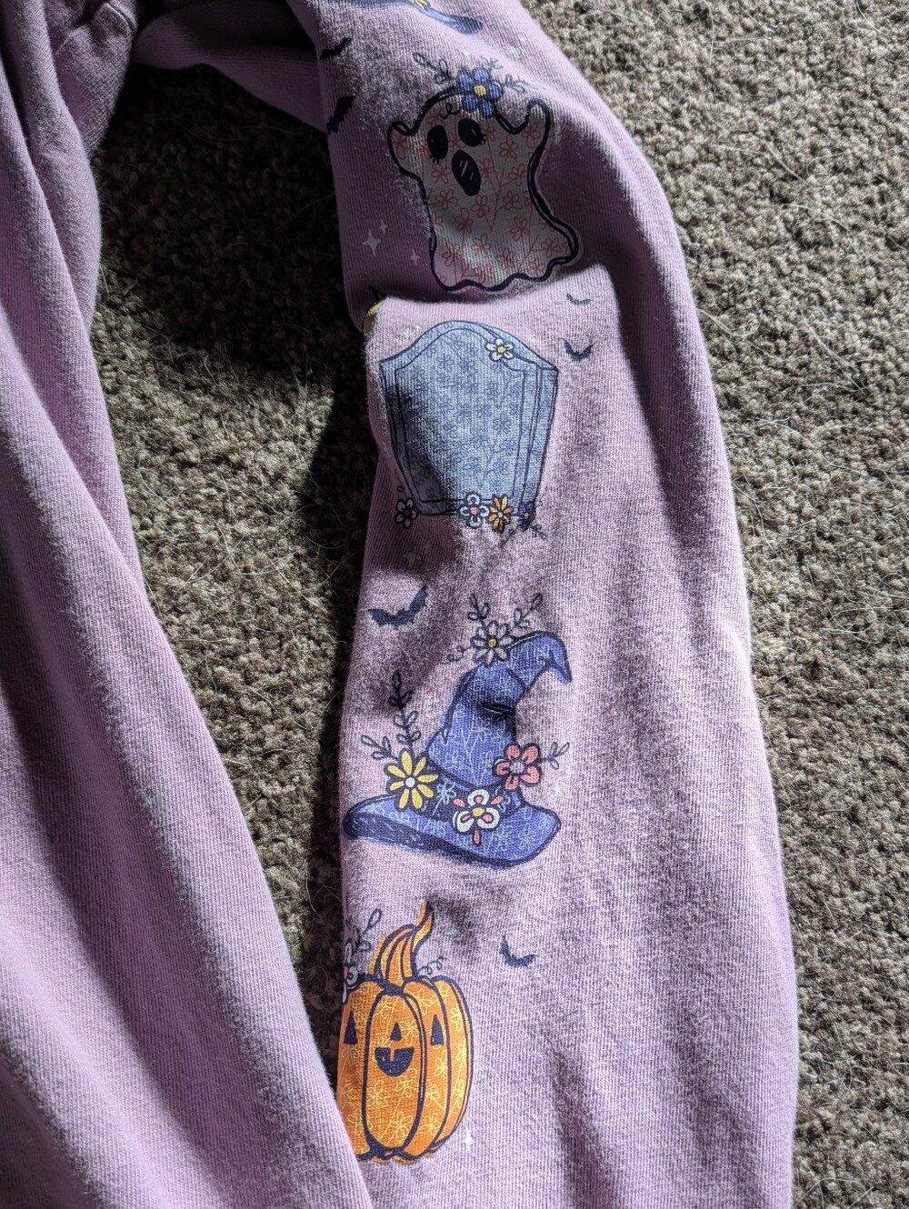 Halloween Sleeve Life Is Good Shirt Size Medium